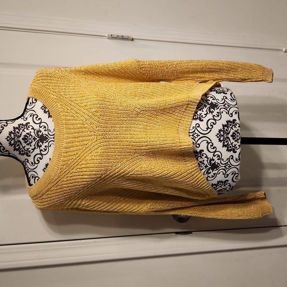 NWT EXPRESS Cropped Front Cut Out Open Back Sweater